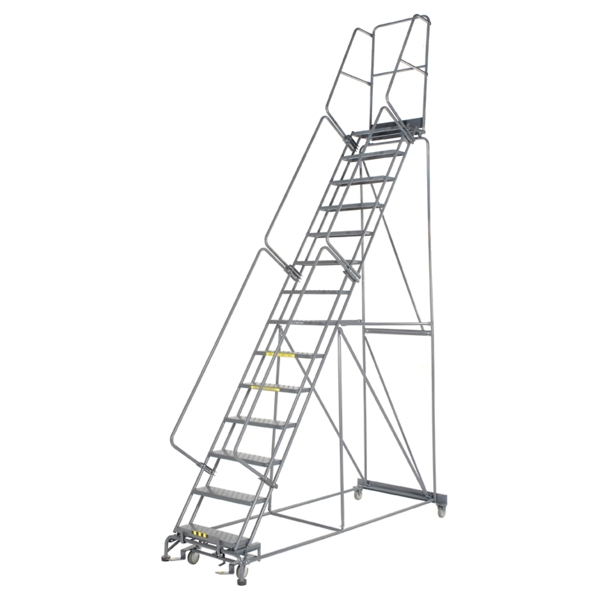 Ballymore, Rolling Ladder, Overall Height 173 in, Steps 14, Material Steel, Model# 144014P